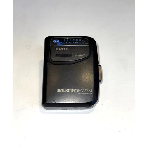 Vintage 90s Sony Walkman WM FX101 FM AM Cassette Player Tested Working Cleaned