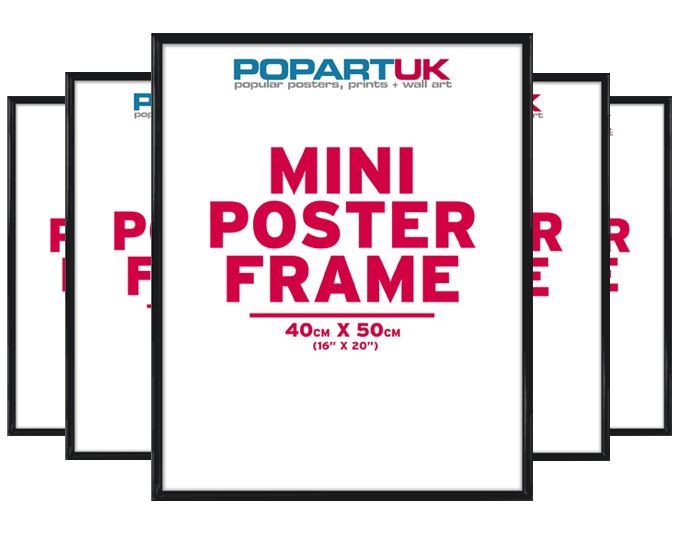 40x50cm Gloss Black Frame 5 Pack