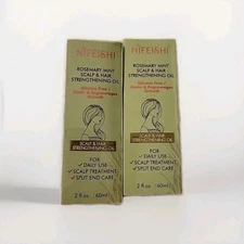 Rosemary Mint Hair Oil 2 pack. Improves Hair Growth Organic 2.02oz Ea.Free Ship!