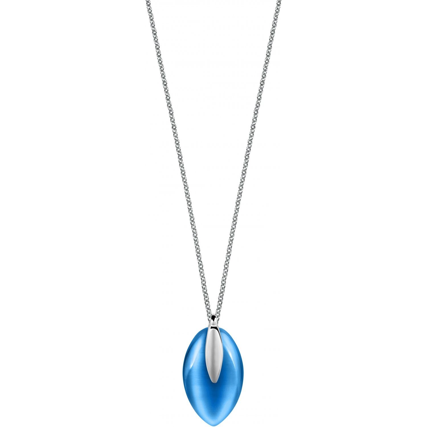 Collier Morellato Profonda en acier et oeil de chat bleu pour femme