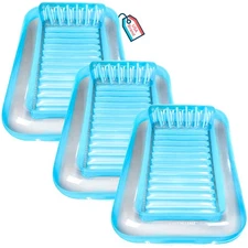 Swimline Original Suntan Tub Relaxing Outdoor Water Lounge Float, Blue (3 Pack)