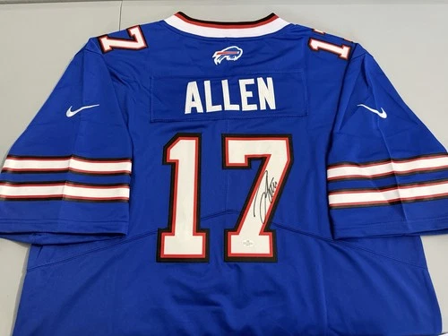 Josh Allen Signed Buffalo Bills Football Jersey Autographed #17 QB HOLO w/COA