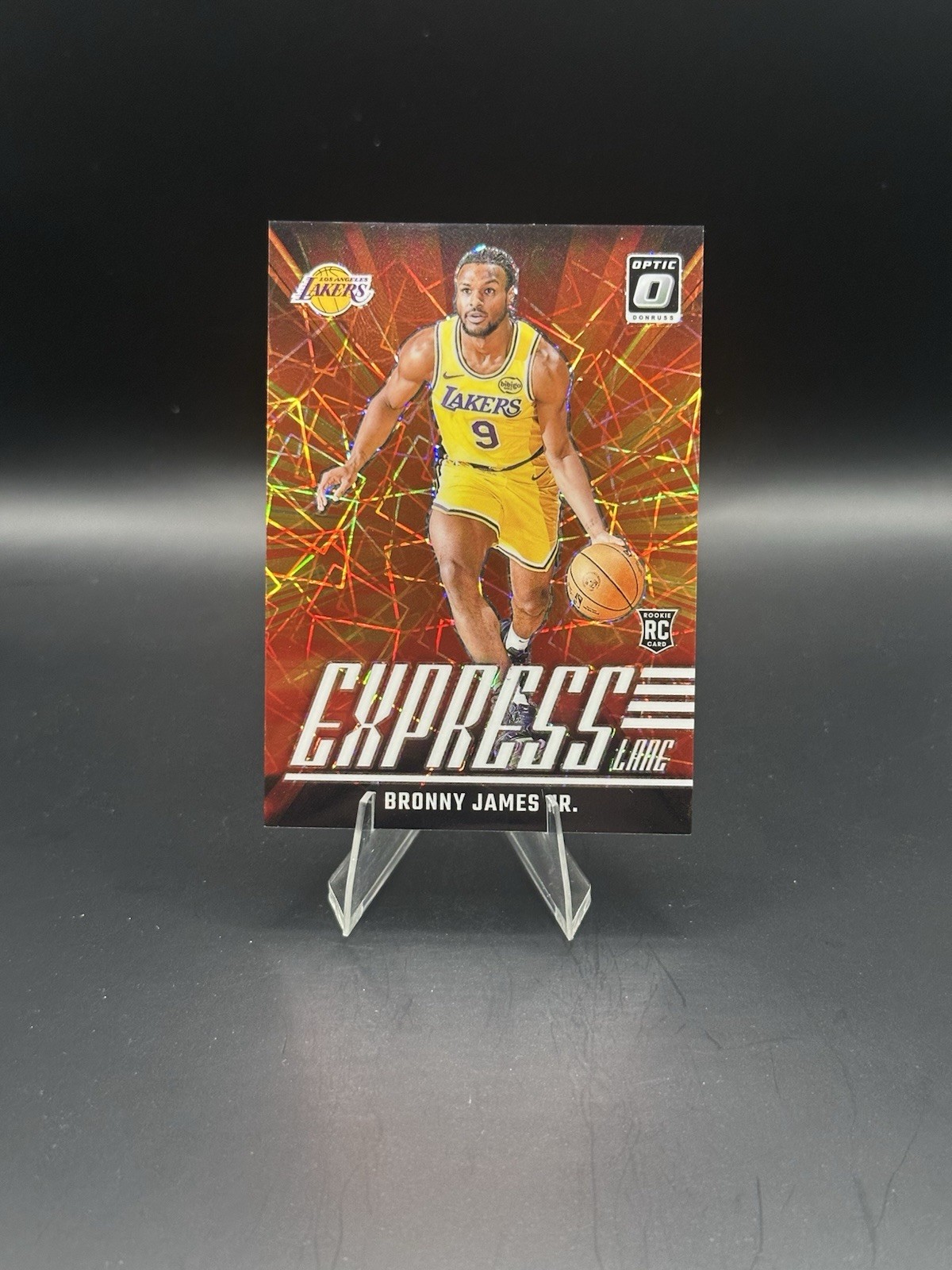 2024-25 Donruss Optic Bronny James Express Lane White Velocity /59 SP
