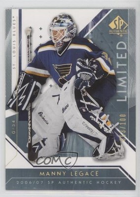 2006-07 SP Authentic Limited 53/100 Manny Legace #15 4f5