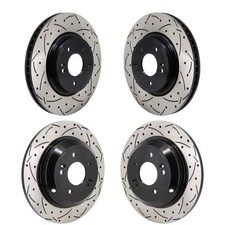 Drilled Slotted Brake Rotors Set of 4 for Kia Stinger 2018-2021 oe2G Aftermarket