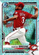 2021 Bowman Chrome #BCP-175 Hunter Greene Prospects Mojo Refractor