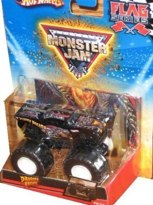2010 Hot Wheels Monster Jam #48/75 Dragon'S Breath Flag Series 1:64 Scale C