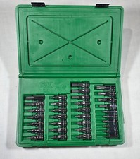 Sk Tools 89039 33 Pc. Bit Socket Set New 38 14 Drive Made In Usa Chrome