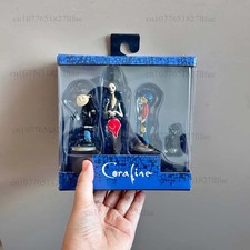 Coraline 3PCS Figure Set Mr Bobinsky Cat Other Mother Movable Doll Toy