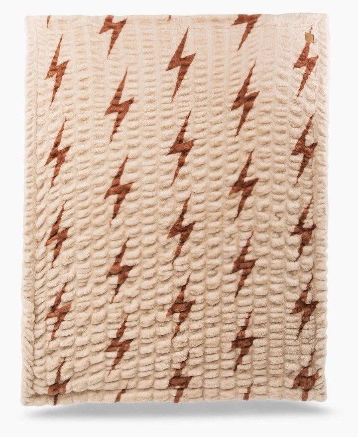 Lola Blanket x Aviator Nation Beige /Copper Bolt Large