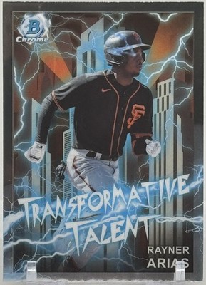 2023 Bowman Draft Rayner Arias Chrome Transformative Talent Insert #TT-12