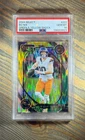 2024 Panini Select #221 - Bo Nix - ROOKIE CLUB LEVEL GREEN & YELLOW SHOCK PRIZM