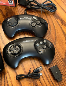 SEGA Genesis Model 1 with 4BP+Full Recap+Games+1 Wireless and Wired Controller
