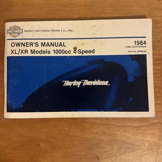 1984 Harley Davidson XL1000 XR1000 Motorcycle Owner Operator Manual 99466 84