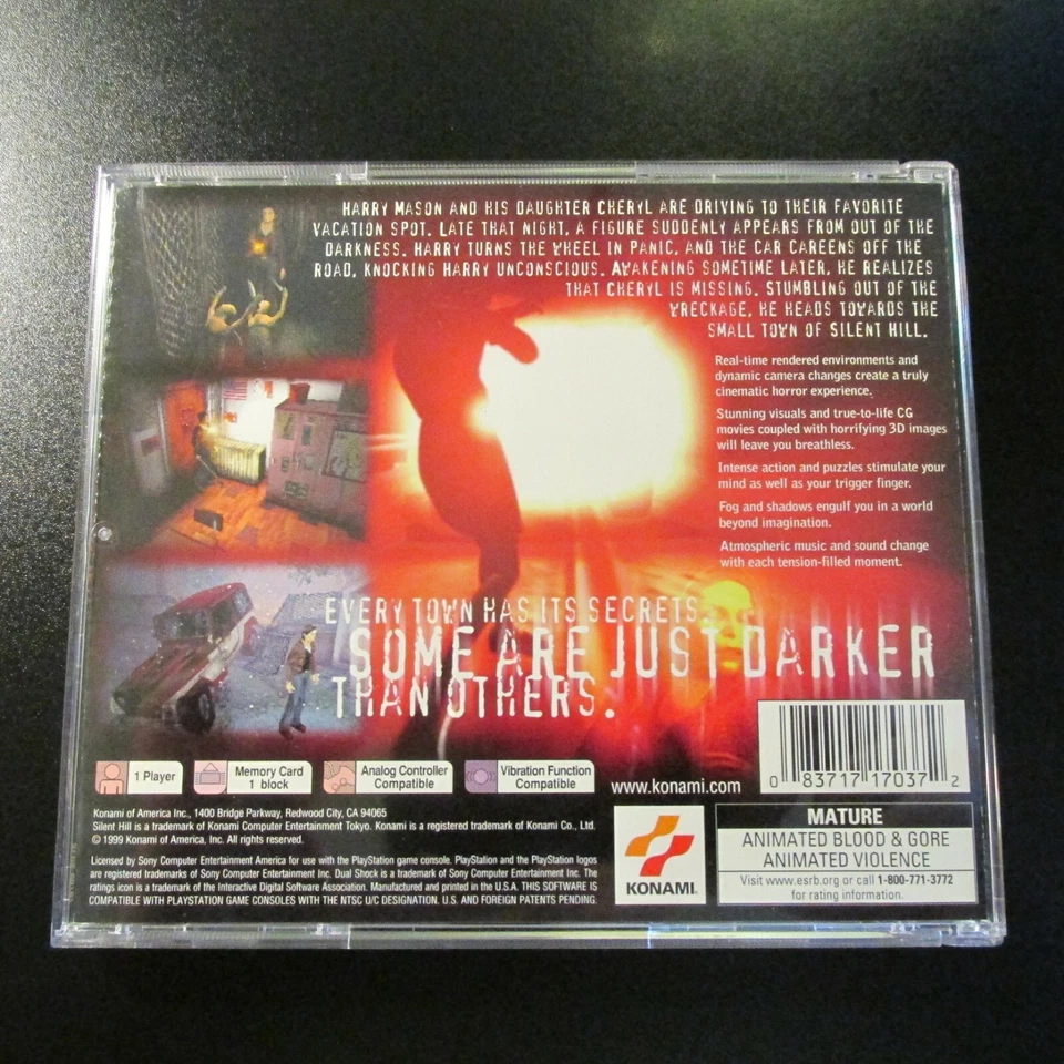 Silent Hill (SONY PlayStation 1, 1999) PS1 PSX PSOne COMPLETO NUEVO IMPECABLE COMO NUEVO Foto 2 de 4