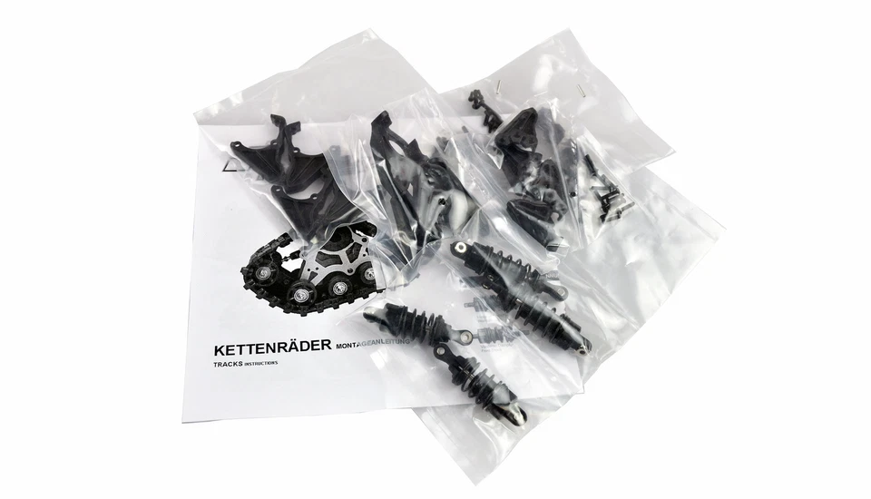 Amewi Kettenfahrwerk mit Dämpfungssystem schwarz, 4 Stück - Bild 2 von 3