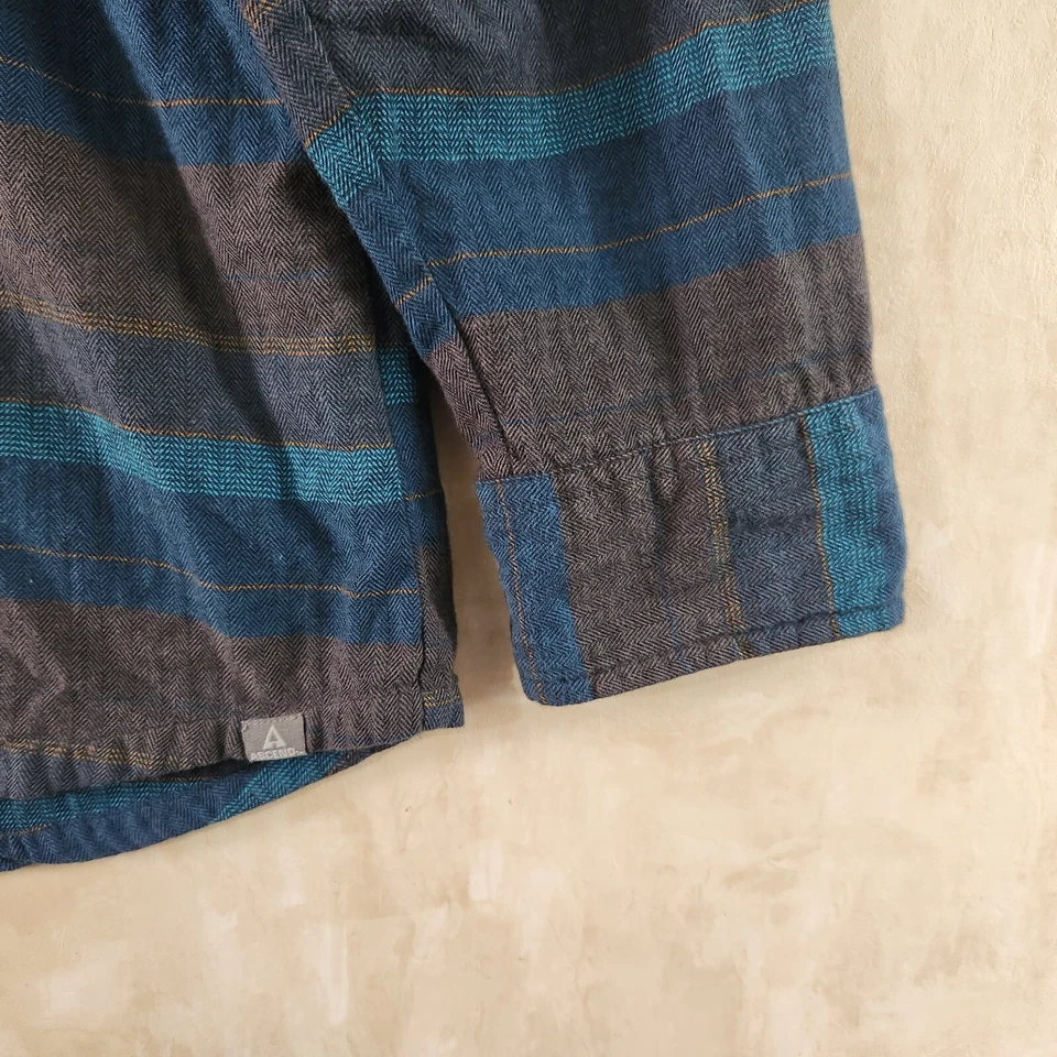 Camisa de franela Ascend Light para hombre XL informal a cuadros con botones 100 % algodón Foto 4 de 4