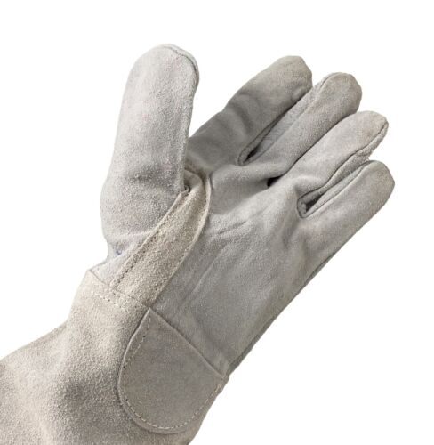 ☀️17 Zoll Industrie Schweißhandschuhe hitzebeständig Rinds Split Leder BBQ Handschuhe - Bild 4 von 7