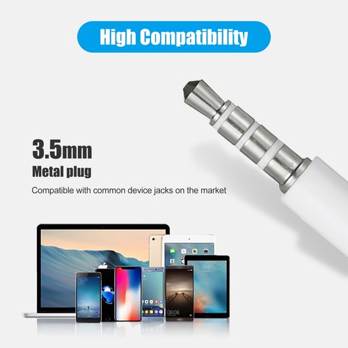 10 Pack 3.5mm White In-Ear Earbuds with Mic for iPhone Samsung Android Universal - Zdjęcie 10 z 13