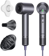 VSK Hair Dryer with Diffuser-110, 000 RPM- Negative Ionic for Fast Drying