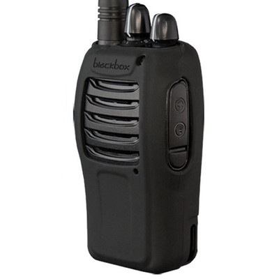 Silicone Rubber Protective Carry Case for Blackbox  Bantam  2-Way Radio - Black