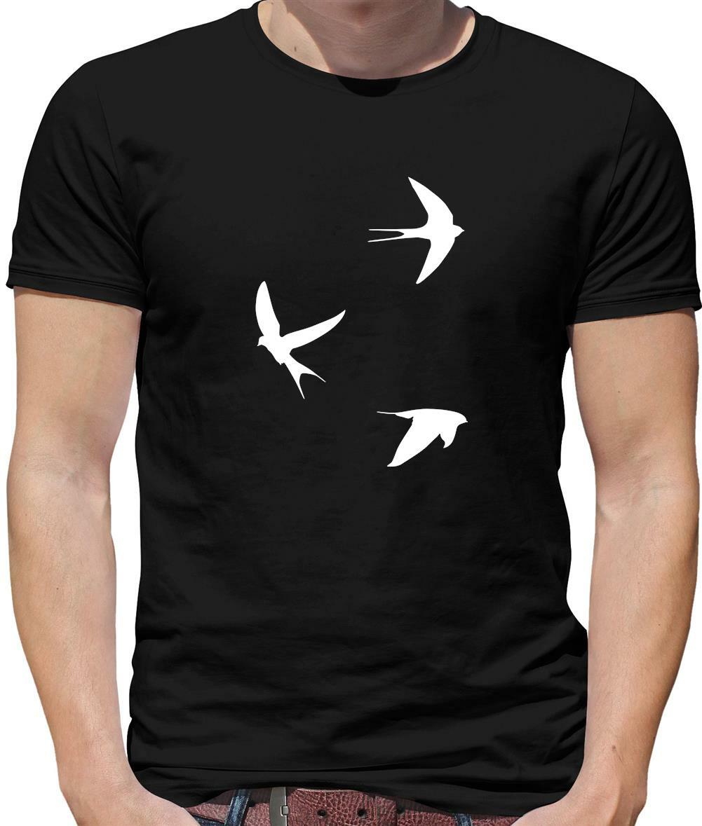 Swallows Mens T-Shirt Bird Love Tattoo Birds Sailor