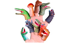 Dinosaur Fingers Dino Finger Toys Puppets Kids Birthday Party Dinosaurs Learning