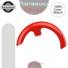Performance Orange 21" Reveal Wrapper Hugger Front Fender Fits for Harley 09+