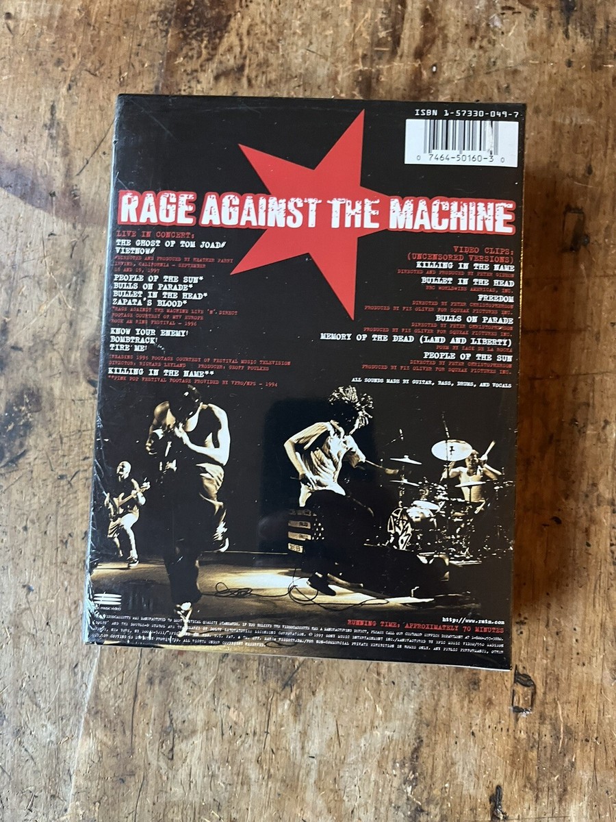 Rage Against the Machine (VHS, 1997, Includes Free CD Single Rage Against the Machine (VHS, 1997, Includes Free CD Single