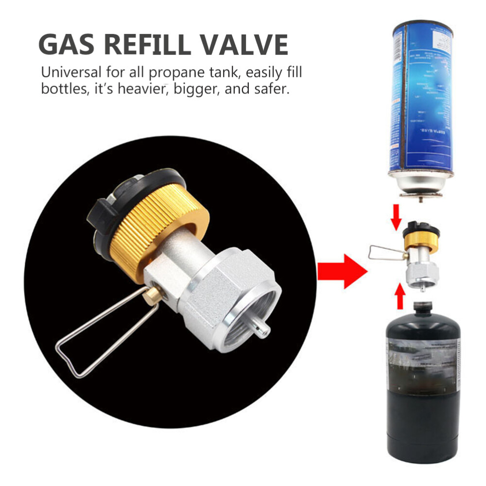 Outdoor Propane Adapter Filling Butane Canister Metal Gas Charging