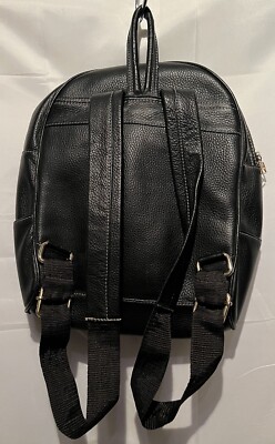 Angelozano Chiapas Backpack Leather Floral Black Cowhide  display picture 3