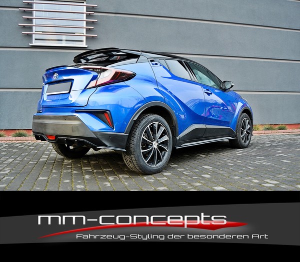 Cup Seitenschweller AnsäTze Schwarz FüR Toyota C-HR Skirts Schweller Leisten-image