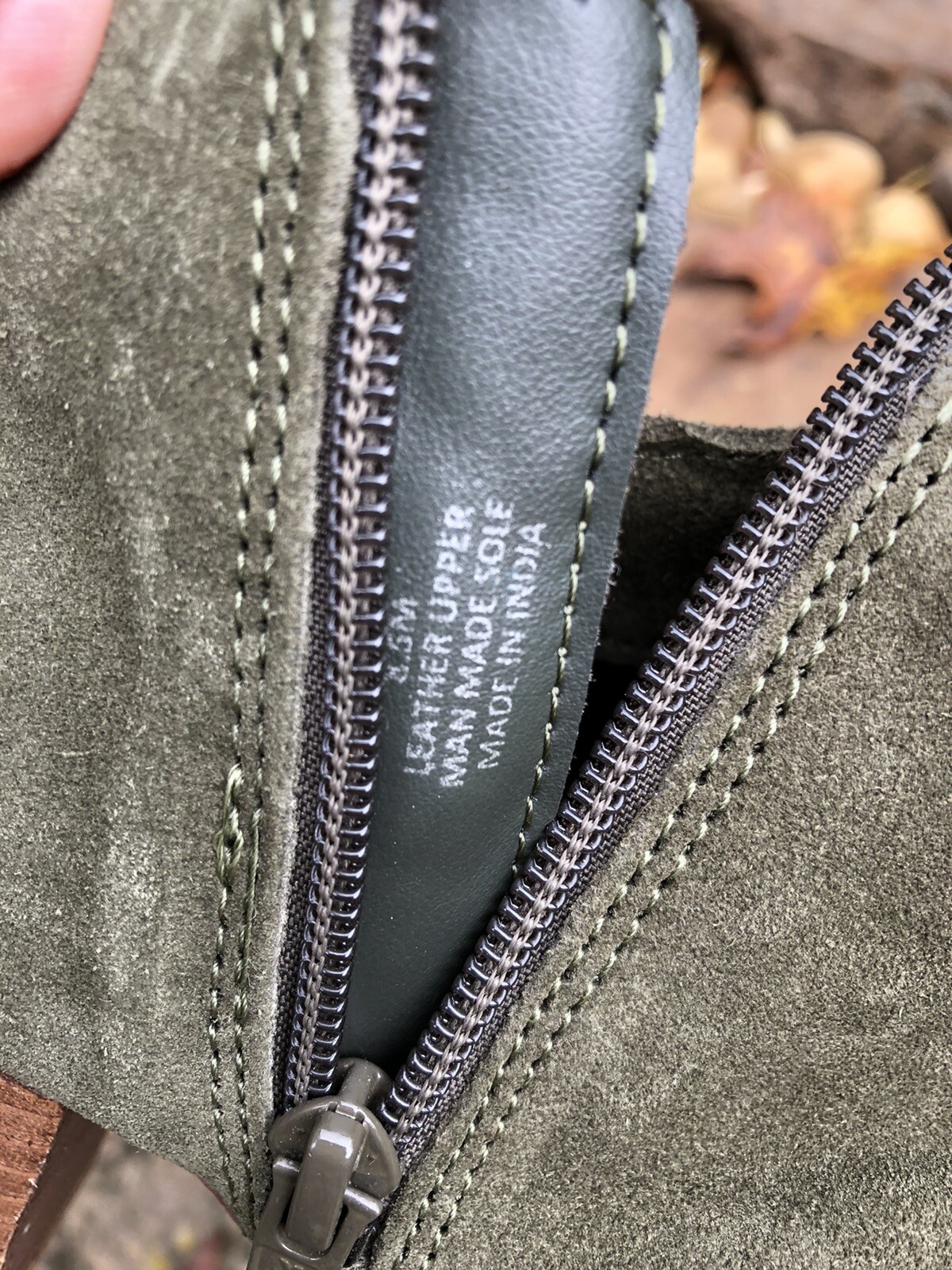 Diba Leather Suede Western Ankle Boot Women's Sz 8.5 Green