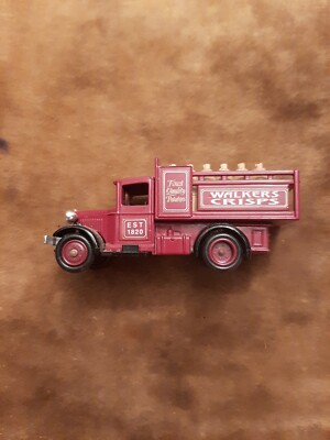 Lledo Werbemodelle Walkers Chips Van Spielzeugauto Vintage Style rot