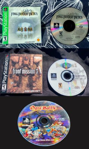 Ogre Battle, Final Fantasy Tactics & Front Mission 3 - Tactical RPG PS1 Bundle
