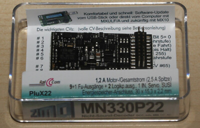 Zimo Decoder MN330P22 mit PluX22 Direktstecker