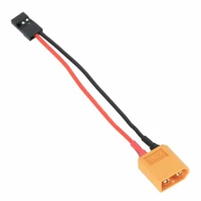 XT60 Male to JR Futaba Male Adapter 20awg 10cm Wire for RC Model Airplane