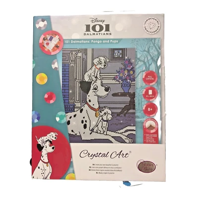101 Dalmations Disney Crystal Art Kit Pongo e Cuccioli Artigianale Buddy Regalo con Cornice