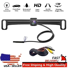 Rear Front View Camera Backup License Plate Night Vision for BOSS BV9386NV