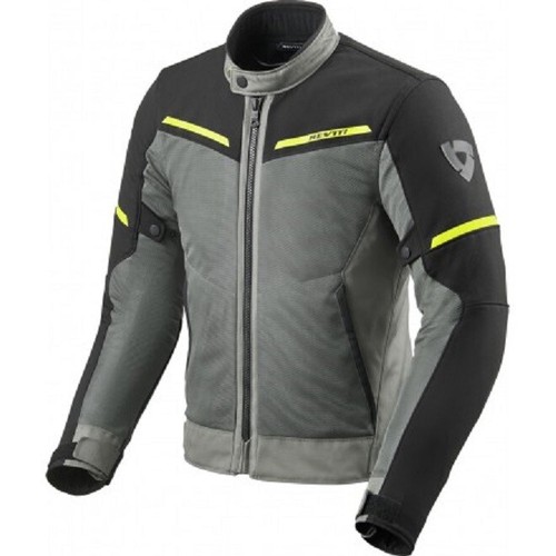 Giacca moto estiva traforata Rev'it Airwave 3 grigio nero giallo fluo  jacket | eBay