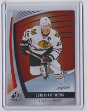 17-18 2017-18 SP Game Used Orange Rainbow #20 Jonathan Toews 009/134 Blackhawks