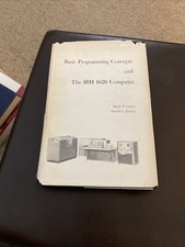 Basic Programming Concepts the IBM 1620 Computer Leeson 1962 1st Edition RARE