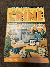 The Perfect Crime #1 1949 Cross Golden Age Pre Code Crime Comic Book VG-