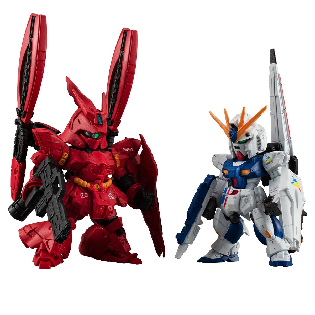 FW Gundam Converge: Core RX-93ff Nu v Gundam & MSN-04FF