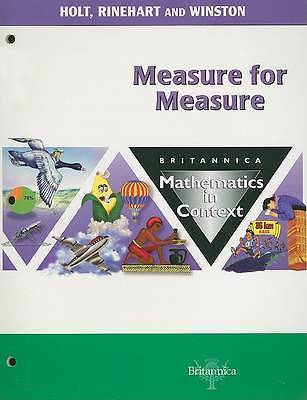 Holt Math in Context: Student Edition Measure For Measure Grade 5 2003 by HOLT,