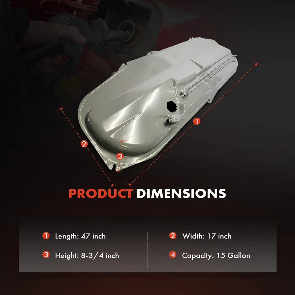Tanque de combustible de 15 galones para BMW 325e 1984-1987 325i 1987 318i 1984-1985 1991 325 Foto 4 de 4