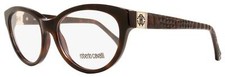 Roberto Cavalli Reethi RC 756 Brown 052 Eyeglasses Frame 54-16-140 Cat Eye New