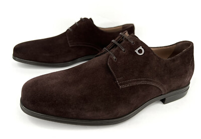 Salvatore Ferragamo Spencer Derby Suede Oxford Gancini Logo  display picture 3