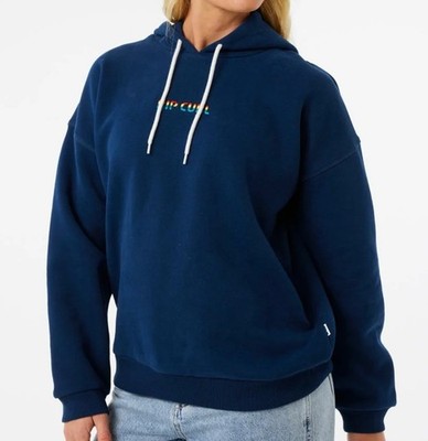 RIP CURL SG HERITAGE Women's Pullover Hoodie - Navy - Large - NWT