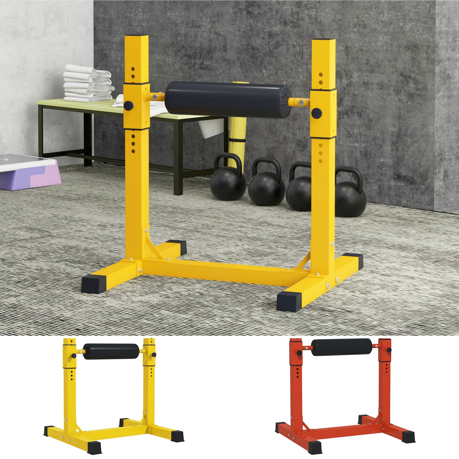 Bulgarian Split Squat Stand, 12-Level Leg Training Machine